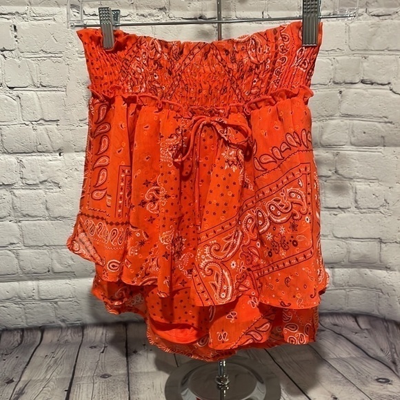 Altar’d State Bandana chiffon shorts Sz M - Picture 1 of 5